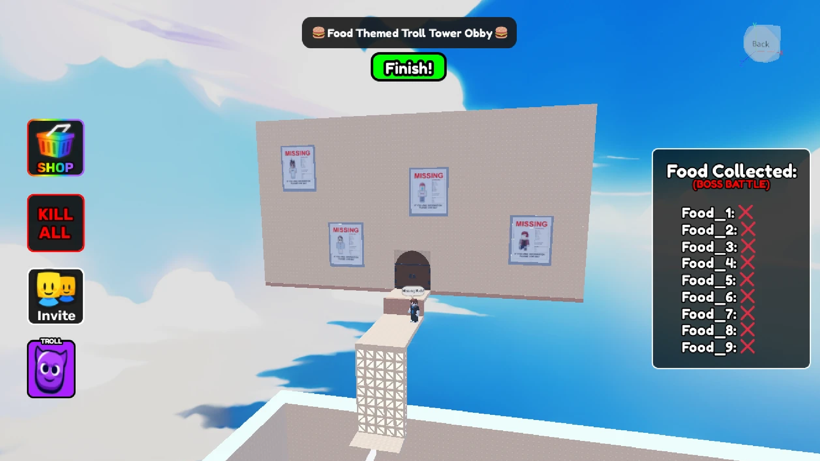 🍔 Food-Themed Troll Tower Obby